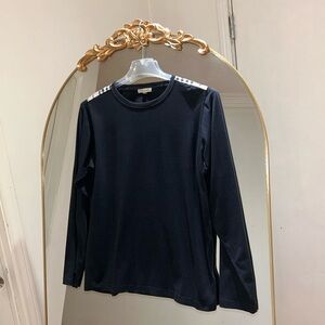 Burberry Men’s Black Long-sleeve Crewneck Shirt